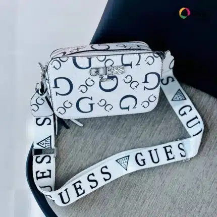 Guess Crossbody Bag White Color