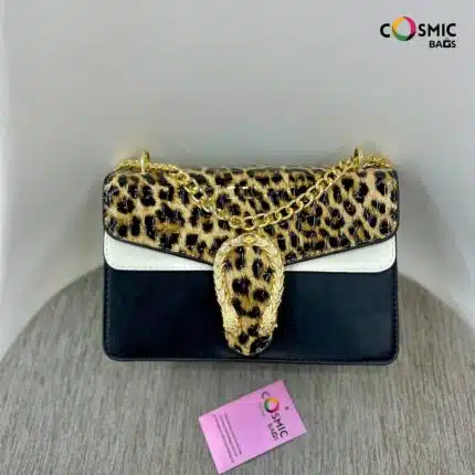 Snake Leather Bag Old Tiger Print