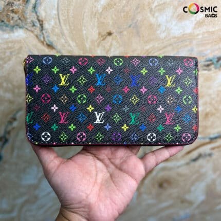 LV Long Wallet Black Color